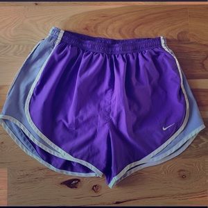 Purple Nike Running Shorts